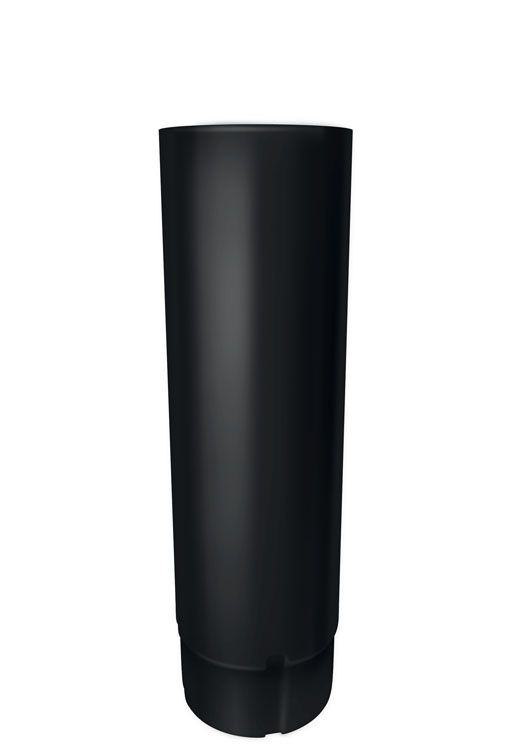 Труба круглая Grand Line ПЭ матовый 90мм 3м RAL 9005 черный