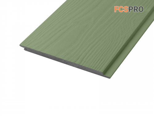 Фиброцементный сайдинг 190х10мм FCSPRO Wood Click F65 осенняя трава (3м)