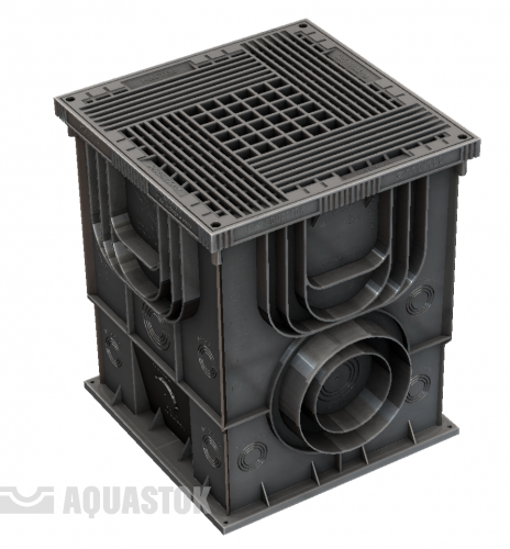 Дождеприемник пластиковый 350х350х420 (в сборе с решеткой) Master Aquastok (4350)