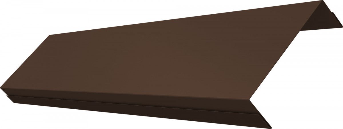 Ламель обратная 100 забора жалюзи Техас Grand Line 0,5 Velur RAL 8017 шоколад