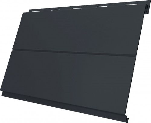 Вертикаль line Grand Line 0,45 Drap ТХ двухсторонний с пленкой RAL 7024 мокрый асфальт