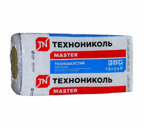 Утеплитель Техноакустик 1200х600х50 (5,76м2, 0,288м3, 8шт/пач. 24пач/пал)