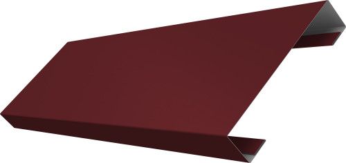 Ламель лицевая 100 забора жалюзи Техас Grand Line 0,5 ПЭ слим RAL 3005 красное вино
