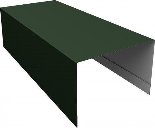 Планка боковая для забора из сайдинга ЭкоБрус Grand Line 0,5 Сатин матовый ТХ RAL 6020 хромовая зелень (2,5м)
