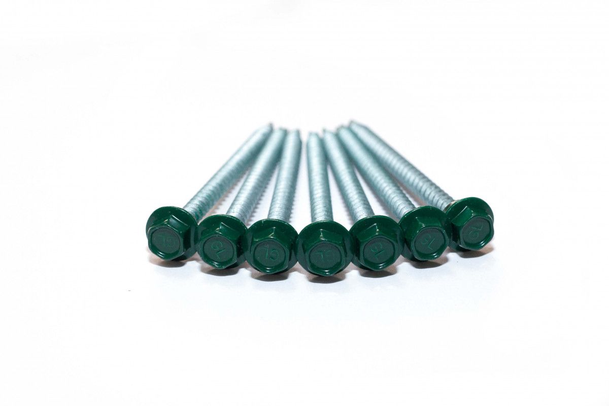 Саморезы 4,8х70 RAL 6005 (GL PRO)