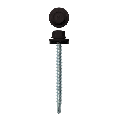 Саморез кровельный Daxmer 4,8х50 (150шт) сверло №1 RAL 9005
