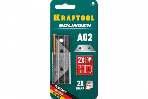 Лезвия трапециевидные Kraftool Solingen-А02 5шт (09627-S5_z02)