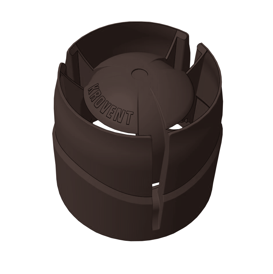 Колпак Krovent Hupcap 110 new коричневый