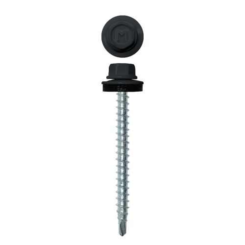 Саморез кровельный Daxmer 4,8х50 (150шт) сверло №1 RAL 7016