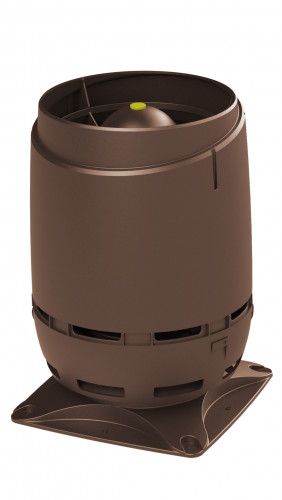 Выход вентиляционный Vilpe Flow 125S с основанием 250x250 коричневый