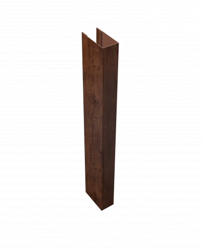 Стойка для забора жалюзи Техас (для калиток и ворот) Grand Line 0,45 Принт Премиум Бразильская вишня Фреш TwinColor (2,5м)