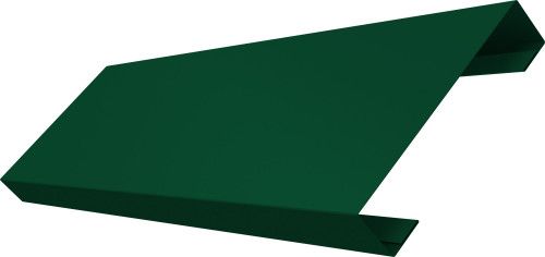Ламель лицевая 100 забора жалюзи Техас Grand Line 0,45 ПЭ двухсторонний RAL 6005 зеленый мох