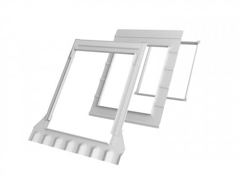Оклад VELUX EDW 2000+BDX с гидро-теплоизоляцией для профилированных кровельных материалов 114х140
