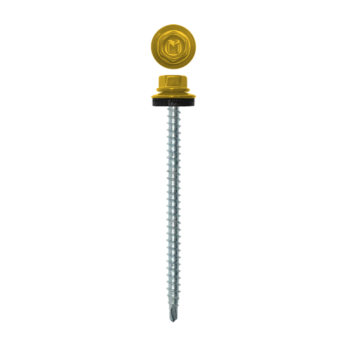Саморез кровельный Daxmer 4,8х70 (100шт) сверло №1 RAL 1018