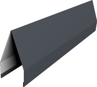 Ламель забора жалюзи Токио новый Grand Line 0,5 Drap RAL 7024 мокрый асфальт