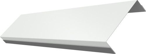 Ламель обратная 100 забора жалюзи Техас Grand Line 0,5 ПЭ слим RAL 9003 сигнальный белый