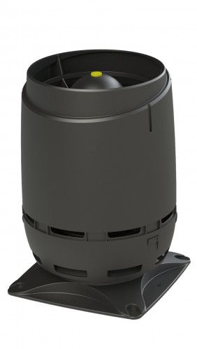 Выход вентиляционный Vilpe Flow 125S с основанием 250x250 черный