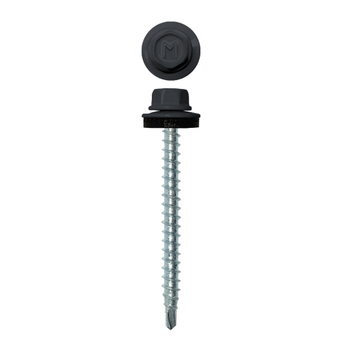 Саморез кровельный Daxmer 4,8х50 (150шт) сверло №1 RAL 7024