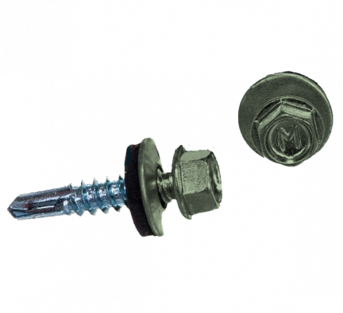 Саморез по металлу Daxmer 5,5х25 RAL 6019 (250) сверло №3