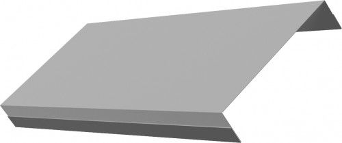 Ламель обратная 125 забора жалюзи Техас Grand Line 0,45 Drap ТХ RAL 7047 телегрей 4