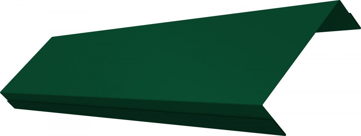 Ламель обратная 100 забора жалюзи Техас Grand Line 0,45 ПЭ двухсторонний RAL 6005 зеленый мох