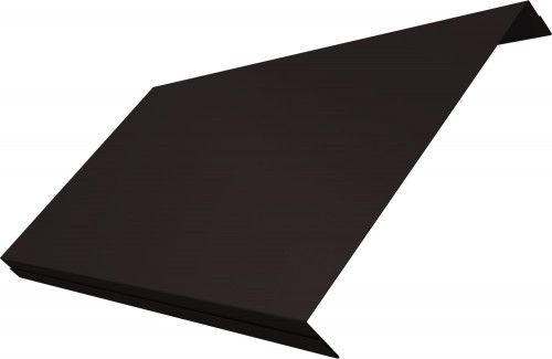 Ламель обратная 200 забора жалюзи Техас Grand Line 0,5 Velur RAL 9005 черный