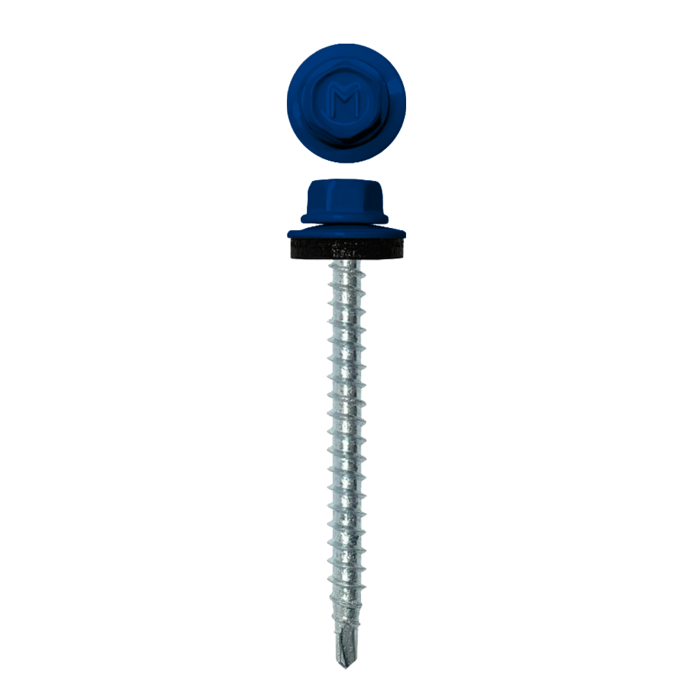 Саморез кровельный Daxmer 4,8х50 RAL 5002 (150) сверло №1