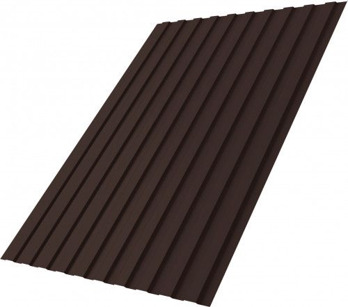 Профнастил С8B в02 Grand Line 0,4 ПЭ RAL 8017 шоколад