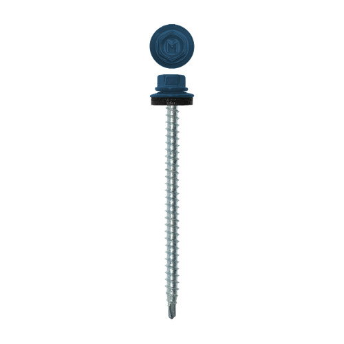Саморез кровельный Daxmer 4,8х70 RAL 5009 (100) сверло №1
