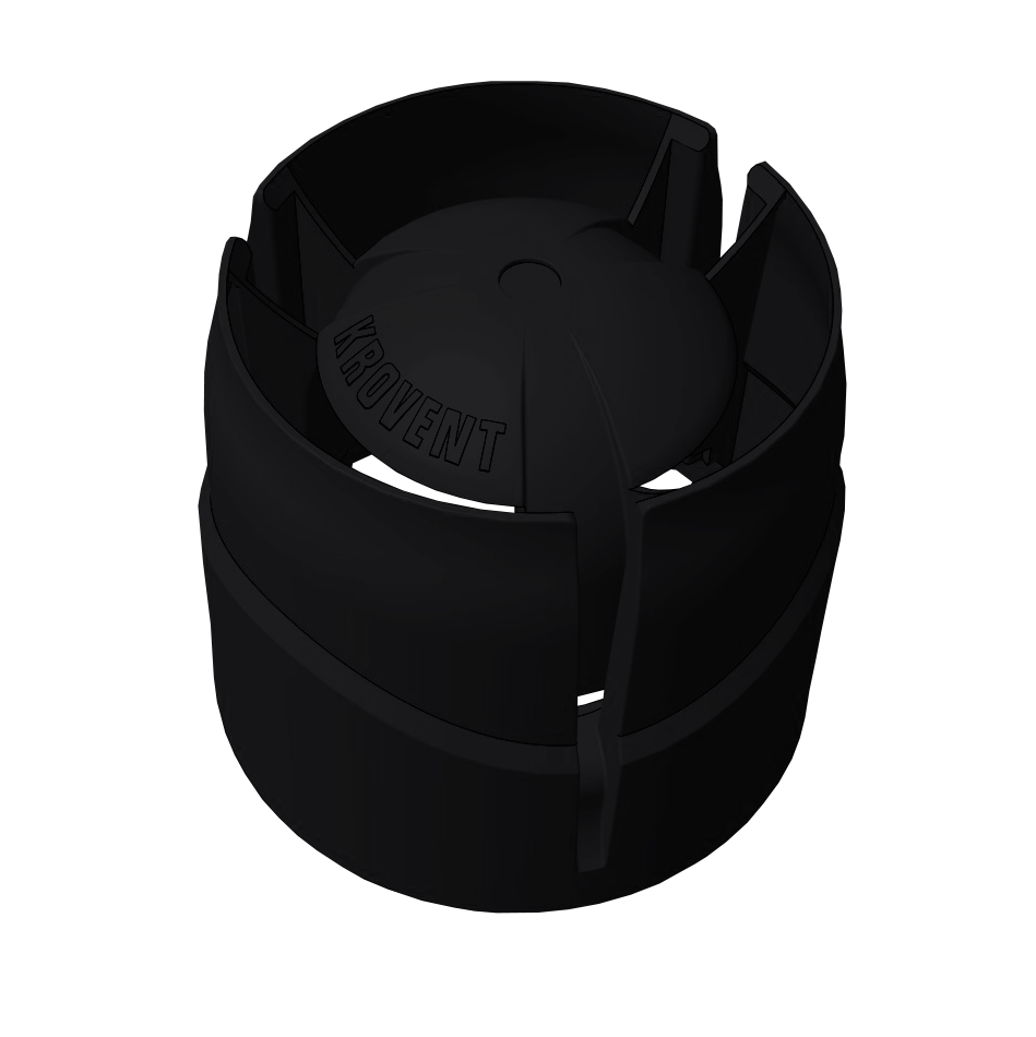 Колпак Krovent Hupcap 110 new черный