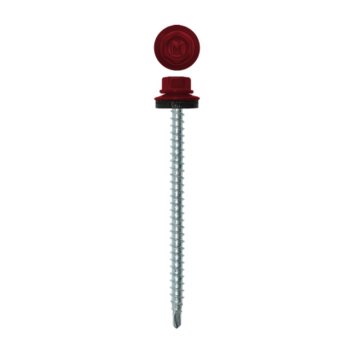 Саморез кровельный Daxmer 4,8х70 RAL 3003 (100) сверло №1