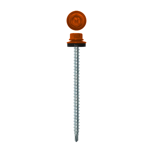 Саморез кровельный Daxmer 4,8х70 RAL 2004 (100) сверло №1