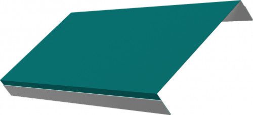 Ламель обратная 150 забора жалюзи Техас Grand Line 0,45 ПЭ RAL 5021 водная синь