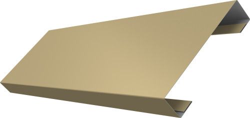 Ламель лицевая 100 забора жалюзи Техас Grand Line 0,45 ПЭ RAL 1014 слоновая кость