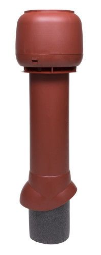 Выход вытяжки с колпаком Vilpe 125/160/700/ИЗ красный