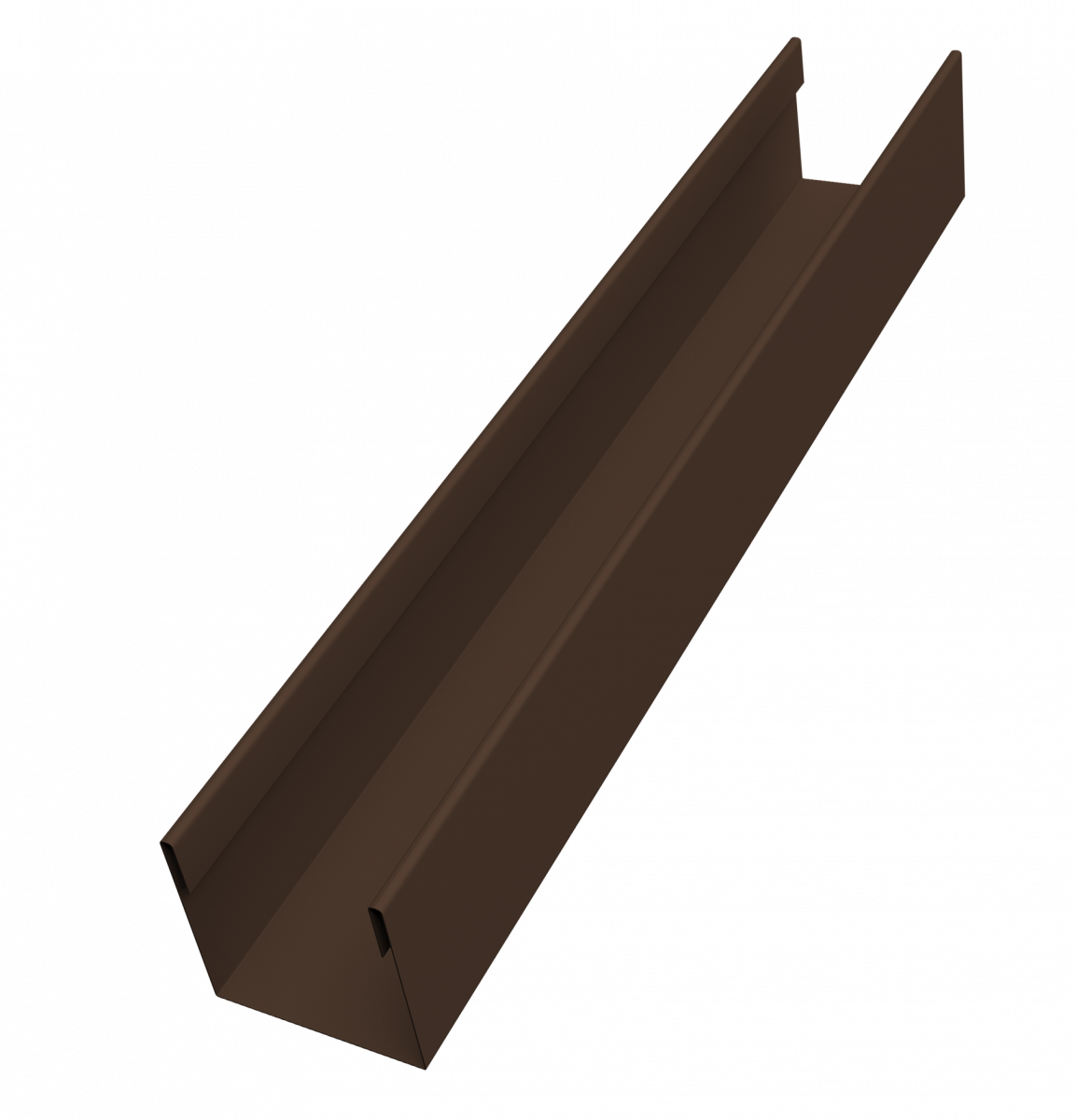 Стойка для забора жалюзи Милан Слим Grand Line 0,45 ПЭ двухсторонний RAL 8017 шоколад (3м)