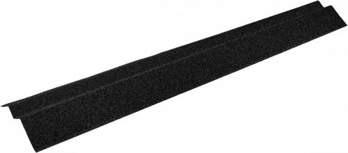 Планка карнизная для композитной черепицы CM Roof черный (1,355м)