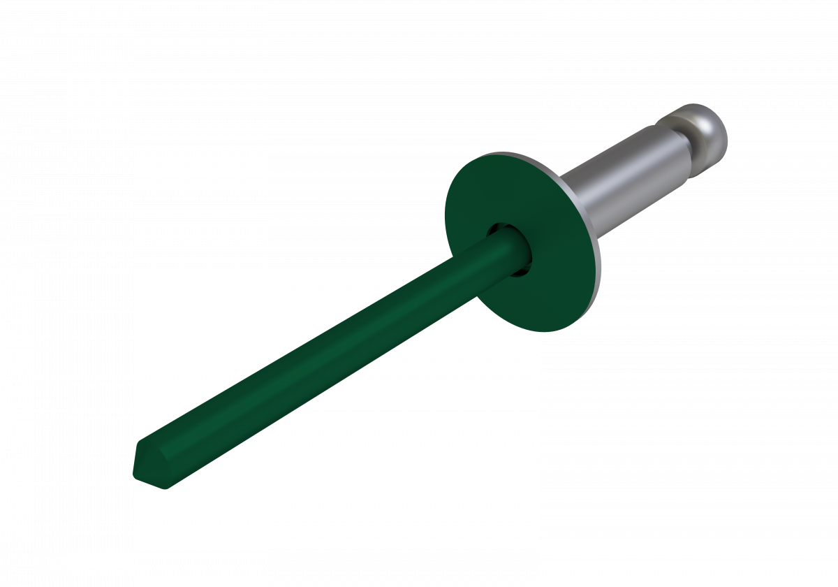 Заклёпка вытяжная Daxmer 4,0х10 (750шт) нерж/нерж RAL 6005