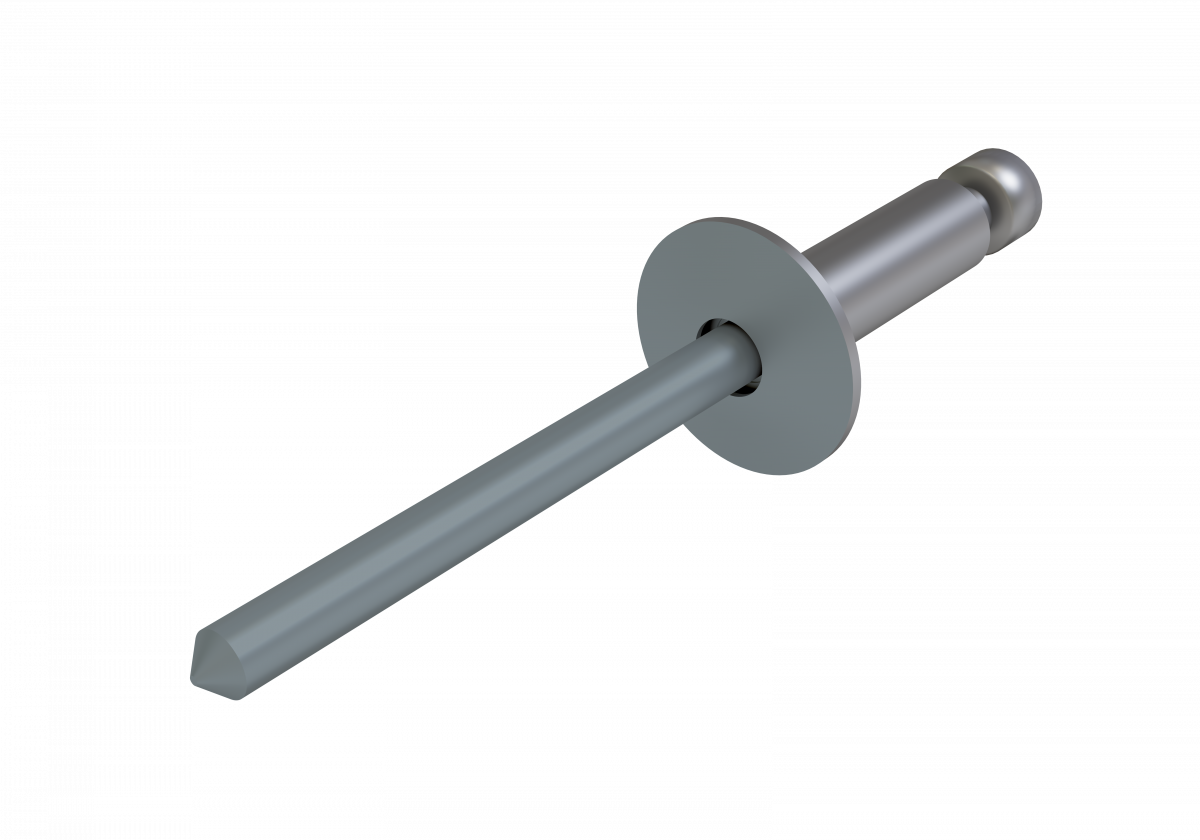 Заклёпка вытяжная Daxmer 3,2х8 (1000шт) сталь/сталь RAL 7024