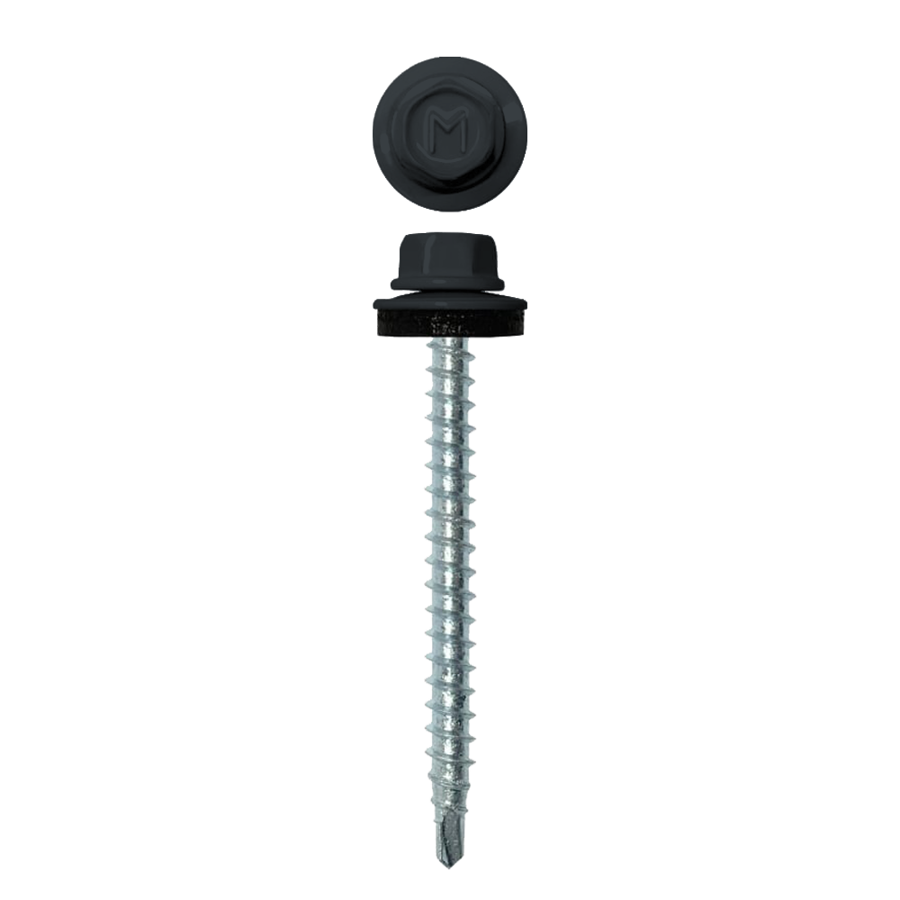 Саморез кровельный Daxmer 4,8х50 RAL 7016 (150) сверло №1