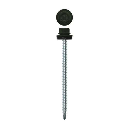 Саморез кровельный Daxmer 4,8х70 RAL 6020 (100) сверло №1