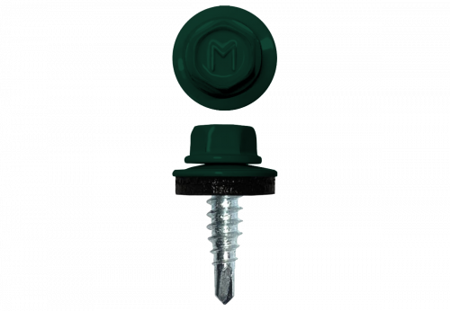 Саморез по металлу Daxmer 4,8х19 RAL 6005 (250) сверло №2