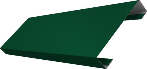 Ламель лицевая 100 забора жалюзи Техас Grand Line 0,5 Сатин матовый RAL 6005 зеленый мох