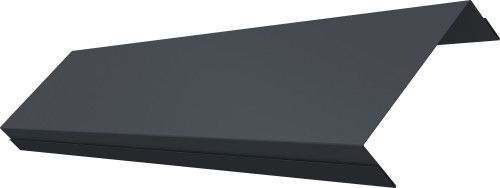 Ламель обратная 100 забора жалюзи Техас Grand Line 0,5 Атлас RAL 7024 мокрый асфальт