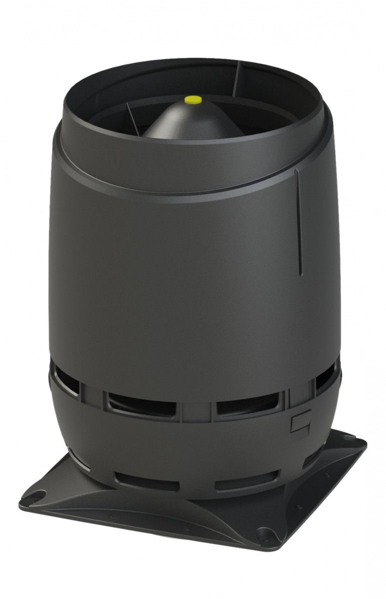 Выход вентиляционный Vilpe Flow 160S с основанием 300x300 черный