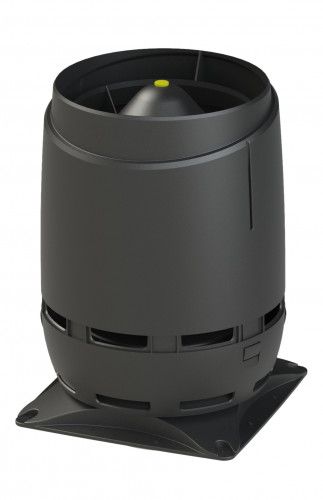 Выход вентиляционный Vilpe Flow 160S с основанием 300x300 черный