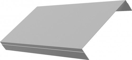 Ламель обратная 150 забора жалюзи Техас Grand Line 0,45 Drap ТХ RAL 7047 телегрей 4