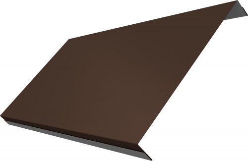 Ламель обратная 200 забора жалюзи Техас Grand Line 0,5 Сатин матовый RAL 8017 шоколад