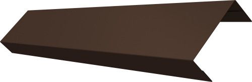 Ламель лицевая 50 забора жалюзи Техас Grand Line 0,5 Полидэкстер TwinColor RAL 8017 шоколад