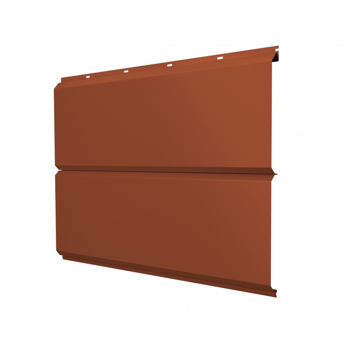 ЭкоБрус новый Grand Line 0,45 Drap с пленкой RAL 8004 терракота